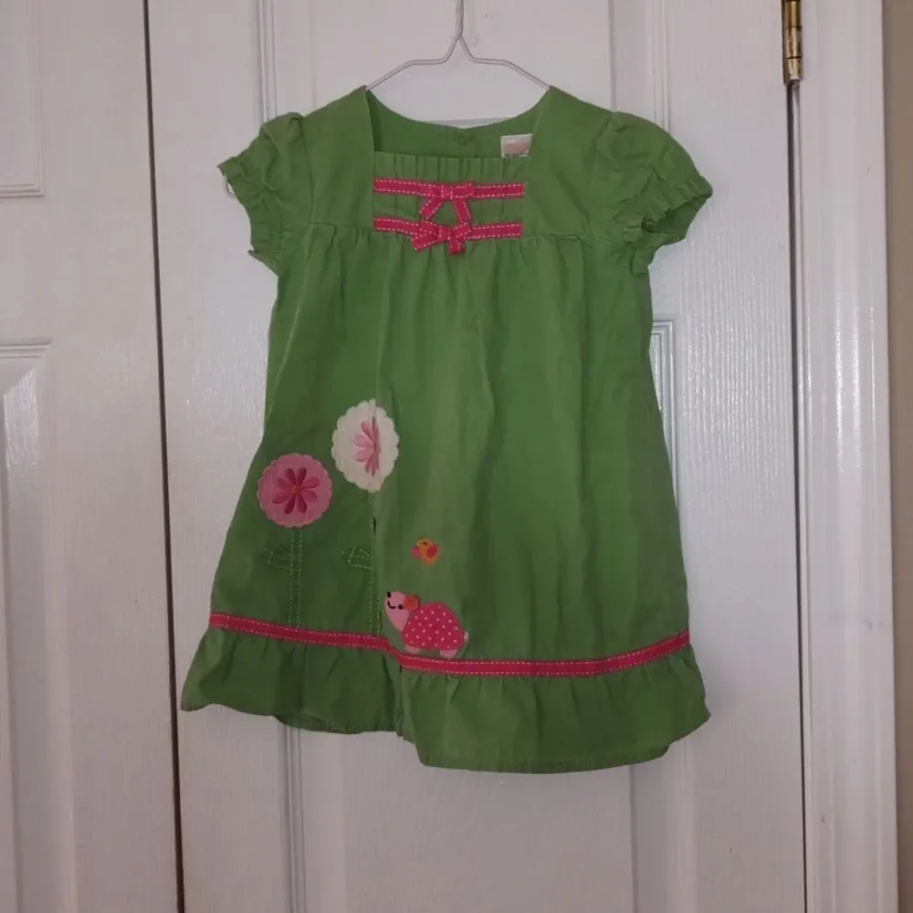 Gymboree green ladybug dress   Sz 12-18 month